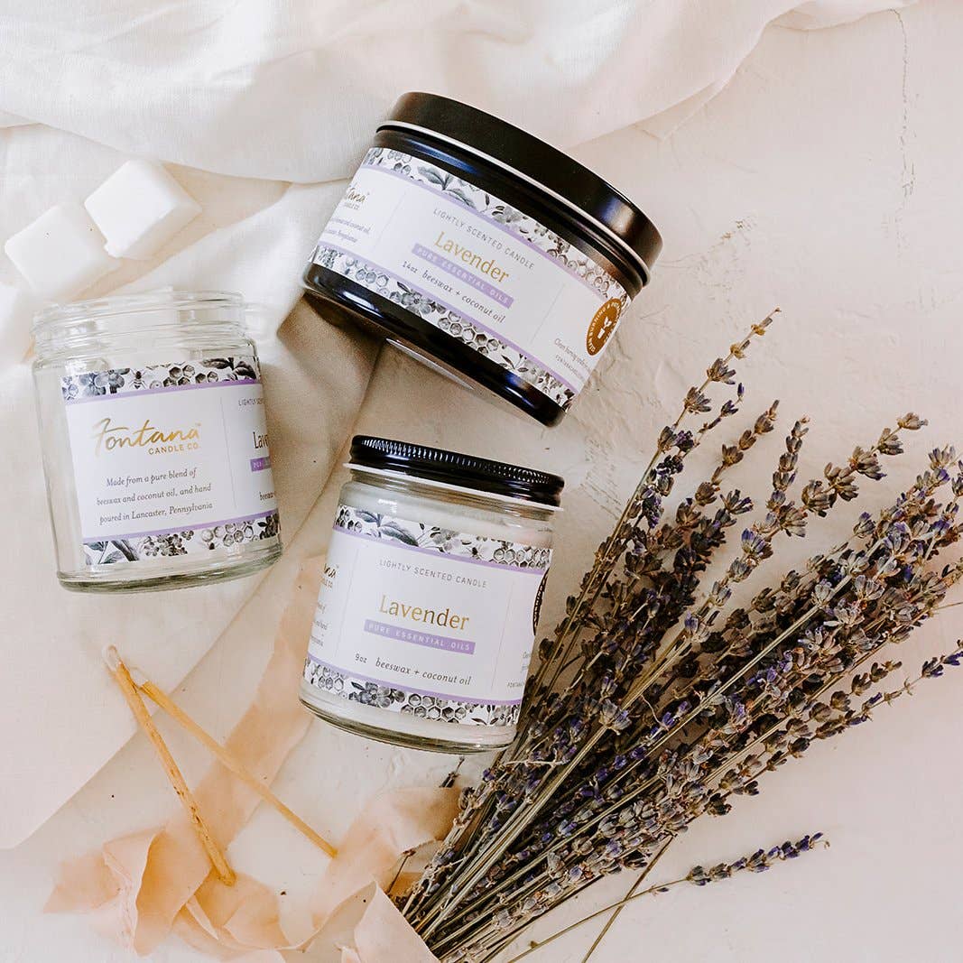 Lavender Essential Oil Small Tin candle