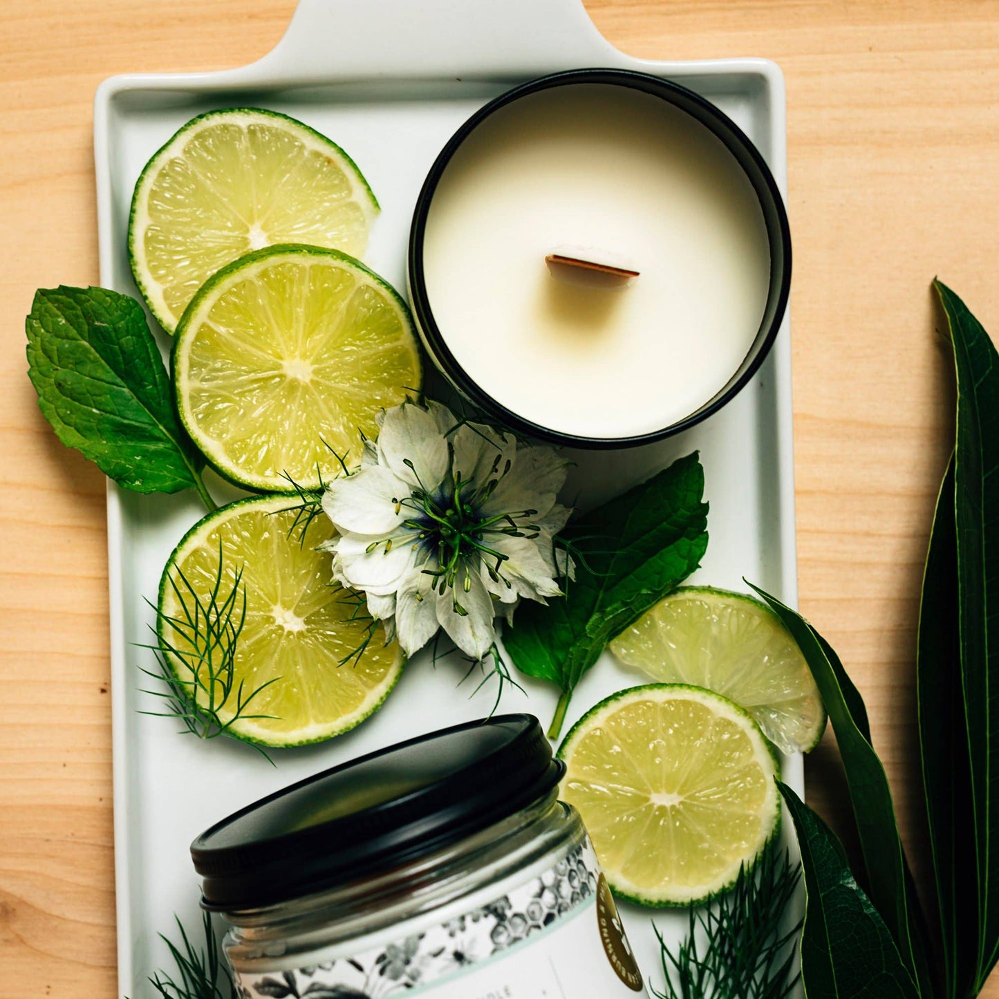 Fresh Mint & Lime Essential Oil Jar Candle