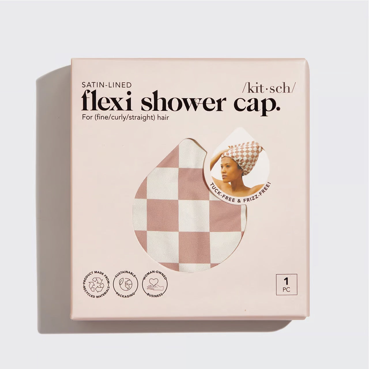 Satin Lined Luxury Shower Cap