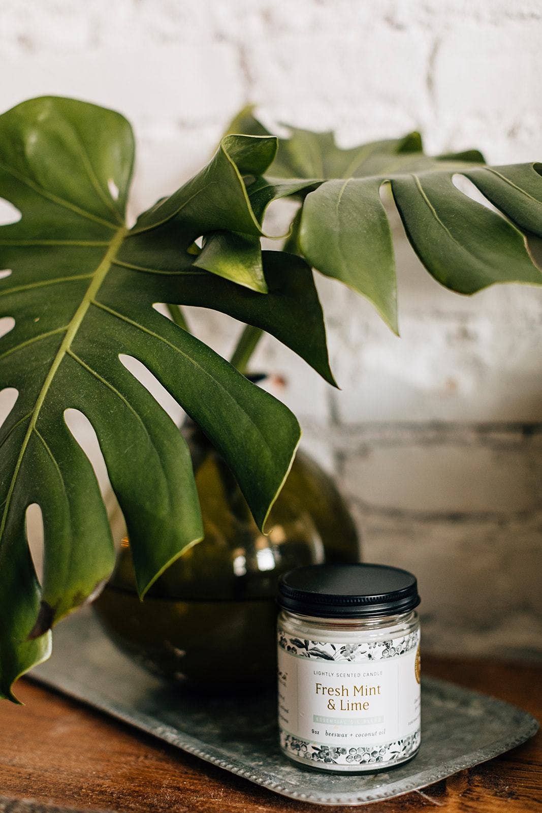 Fresh Mint & Lime Essential Oil Jar Candle