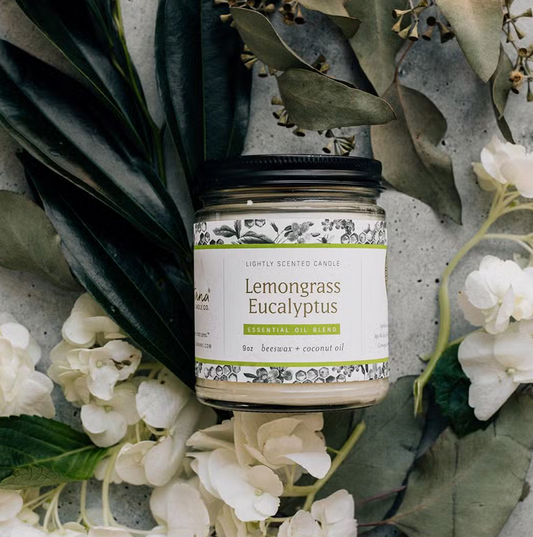Lemongrass Eucalyptus Essential Oil Jar Candle